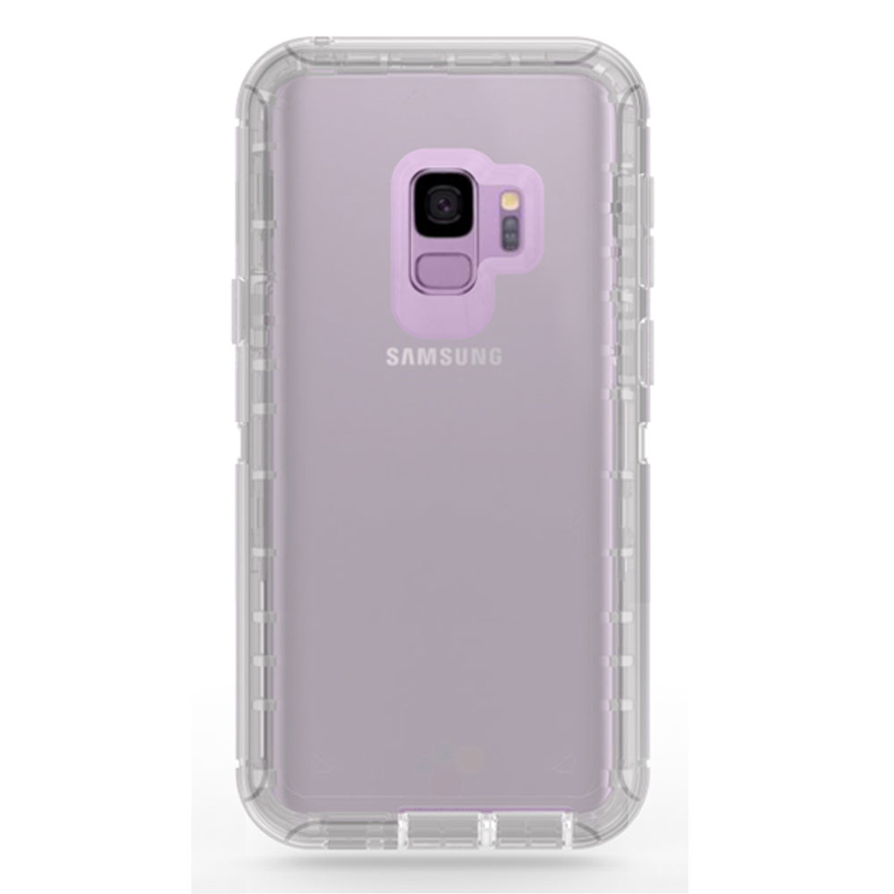 Galaxy S9+ (Plus) Transparent Armor Robot Case (Smoke)